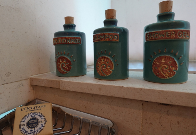 L'Occitane Bath Products in Eco-Friendly Containers, Four Seasons Bora Bora Review