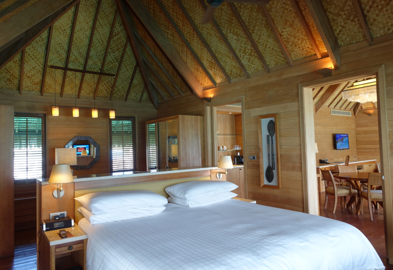 Four Seasons Bora Bora Otemanu Overwater Bungalow Suite with Plunge Pool Bedroom