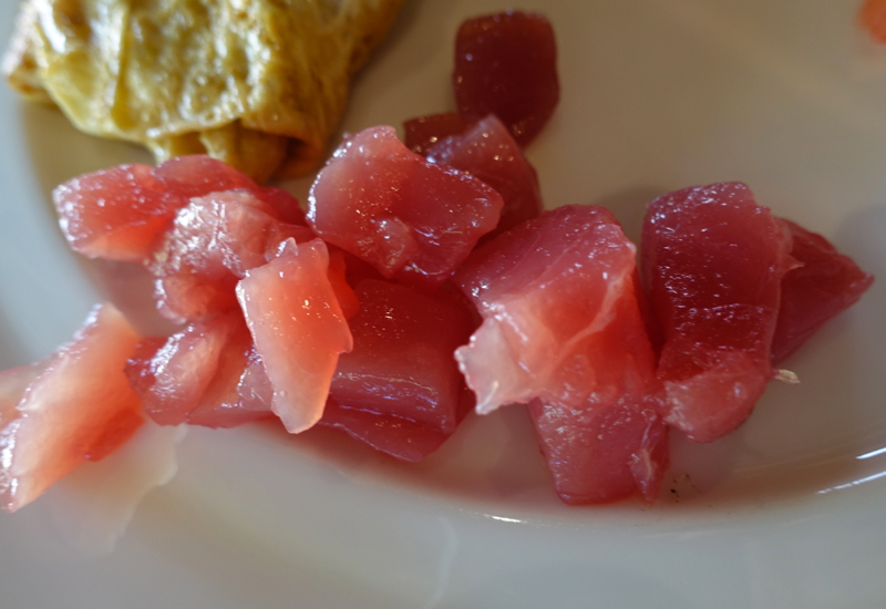 Fresh Ahi (Tuna) at Breakfast, Four Seasons Bora Bora Restaurant Review