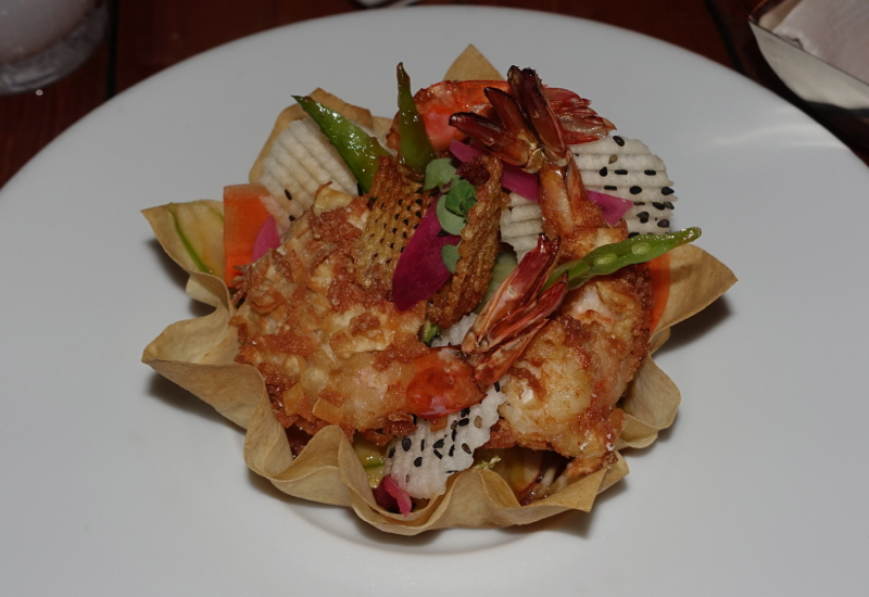 Crispy Moorea Shrimp, Four Seasons Bora Bora Arii Moana Review