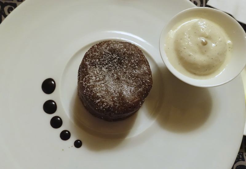 Chocolate Fondant Molten Chocolate Cake, Four Seasons Bora Bora