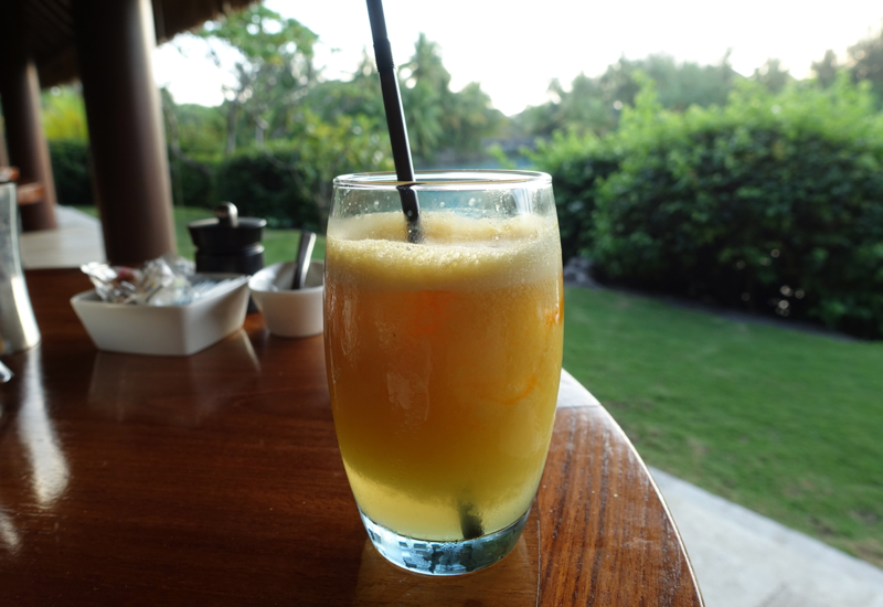 Fresh Squeezed Orange Juice, Breakfast at Four Seasons Bora Bora