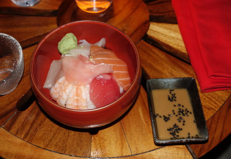 Chirashi, Sunset Restaurant, Four Seasons Bora Bora