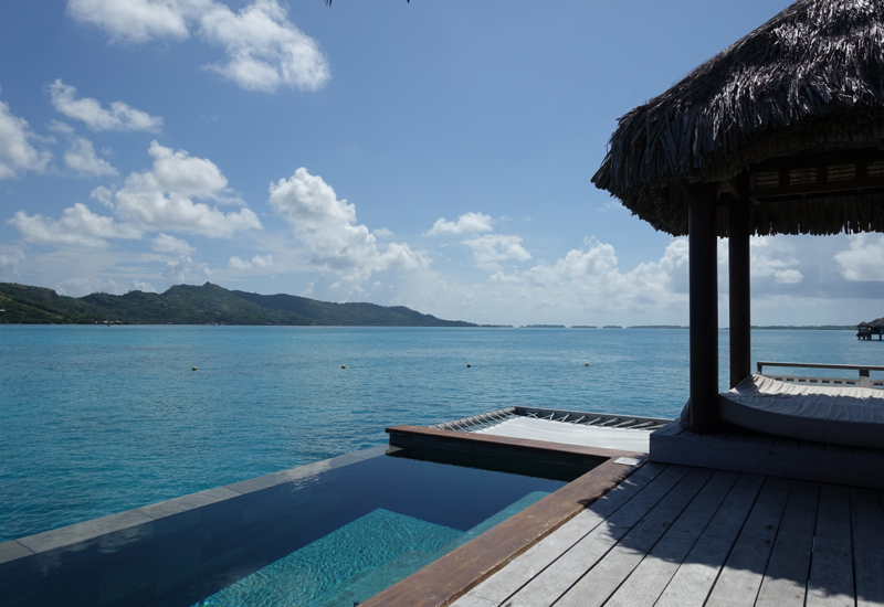 View from Overwater Bungalow, Four Seasons Bora Bora