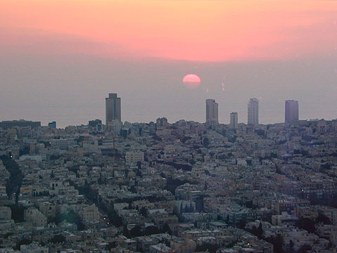 View from Azrieli Observatory, Tel Aviv