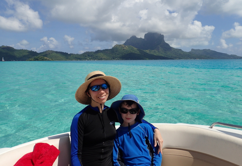 Enjoying Our Boat Ride, Pure Snorkeling Review, Bora Bora