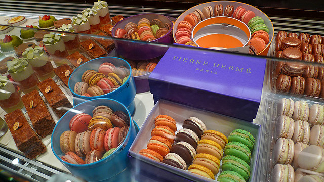 Pastries and macarons, Pierre Hermé Paris, France