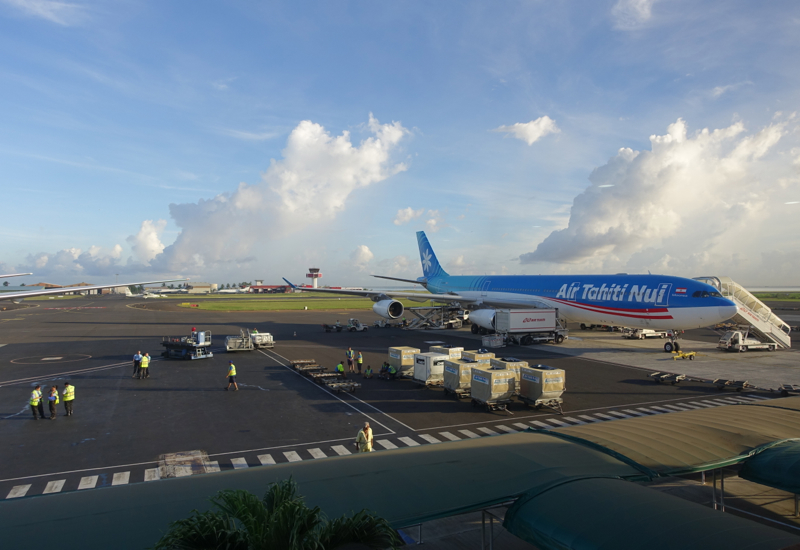 View from Papeete Business Class Lounge