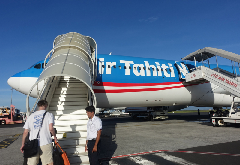 Air Tahiti Nui Business Class Review-Boarding from Tarmac