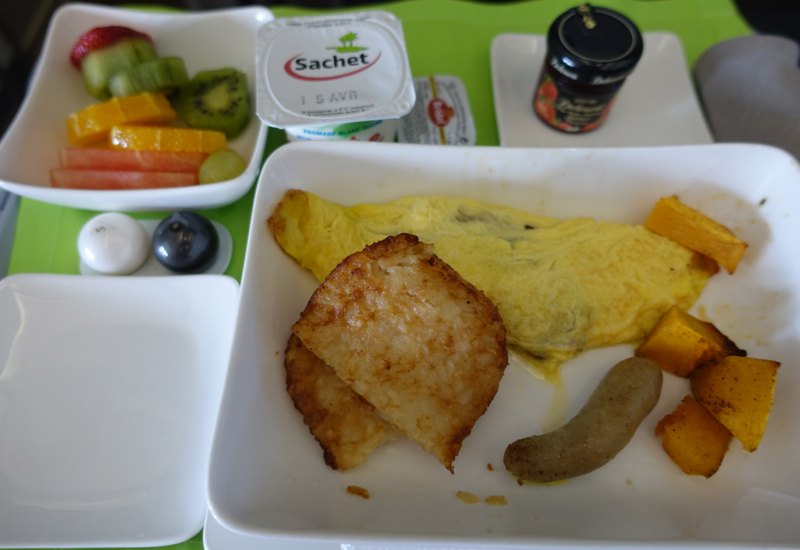 Air Tahiti Nui Business Class Breakfast Review