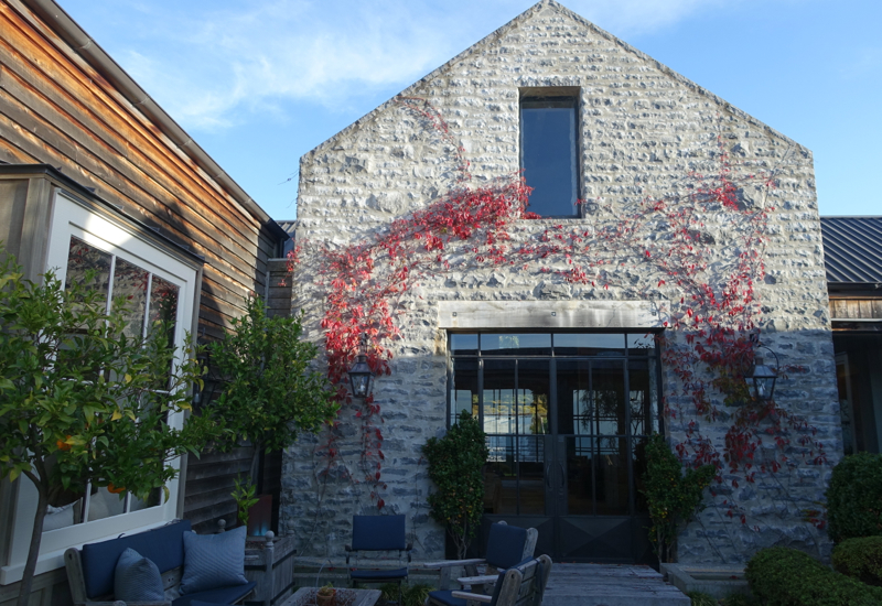 Lodge Courtyard, Farm at Cape Kidnappers Review, New Zealand