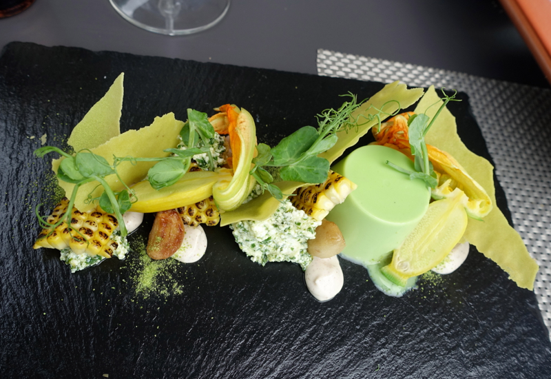 Courgette Flower and Buffalo Ricotta Appetizer, Elephant Hill Review