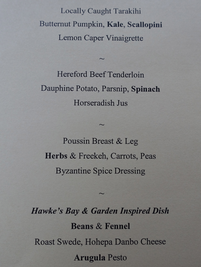The Farm at Cape Kidnappers Dinner Menu-Main Dishes