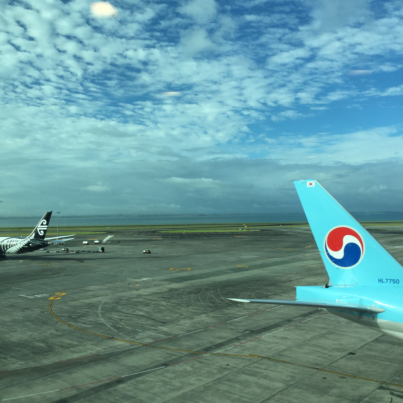 View of Tarmac, Air New Zealand Auckland Lounge Review