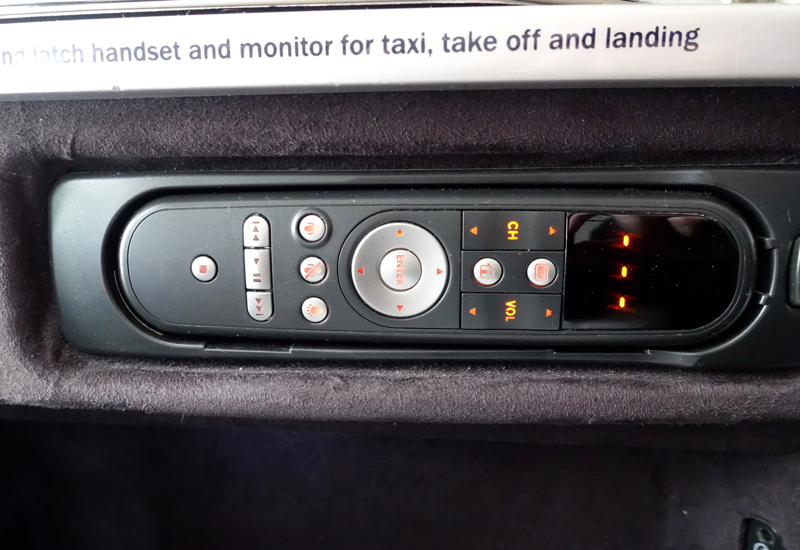 Air New Zealand Business Premier Review: Seat Controls