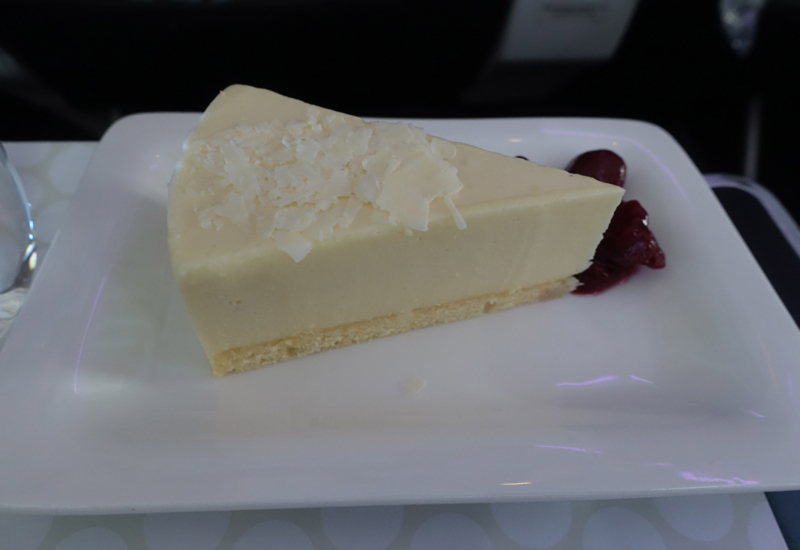 Dessert, Air New Zealand Premium Economy Review