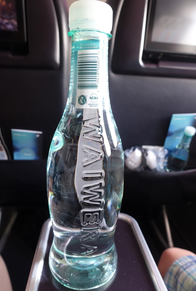 Waiwera Bottled Water, Air New Zealand Premium Economy Review