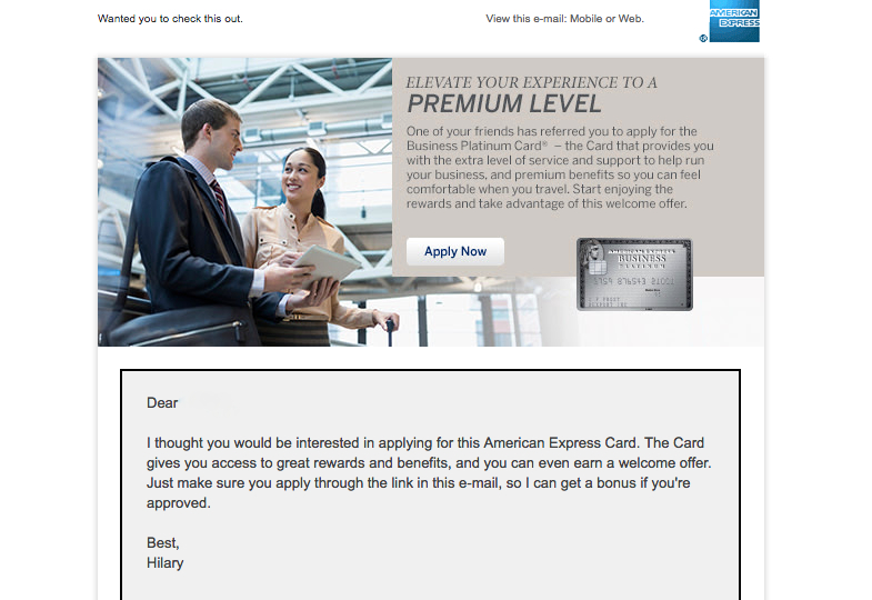 AMEX Refer a Friend: Up to 55K Bonus Points with AMEX Business Platinum, SPG Business AMEX