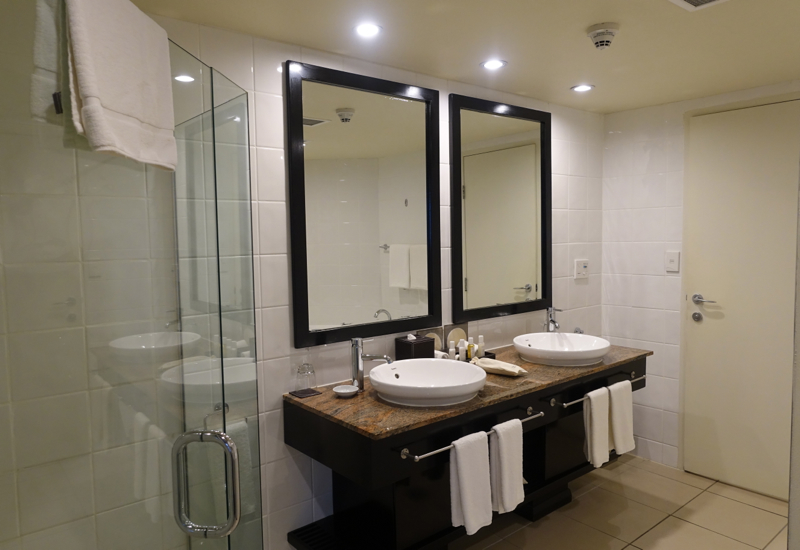 Sofitel Fiji Opera Suite Review: Bathroom with His and Hers Sinks