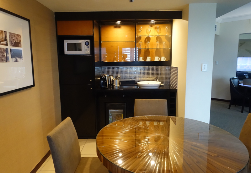 Sofitel Fiji Review-Opera Suite Kitchen and Dining Table