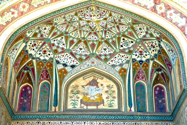 Entrance to inner sanctum, Amber Fort, Jaipur, India