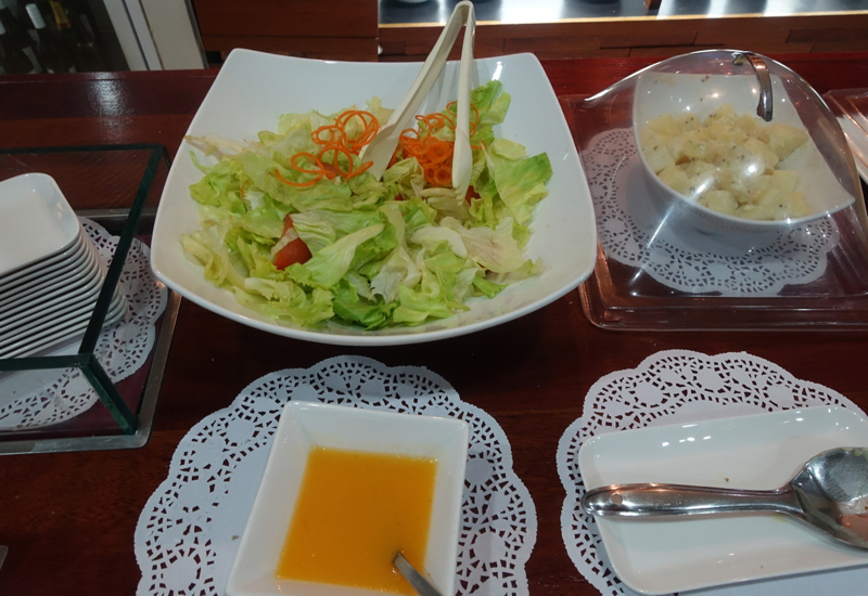 Salad, Fiji Airways Nadi Airport Lounge Review