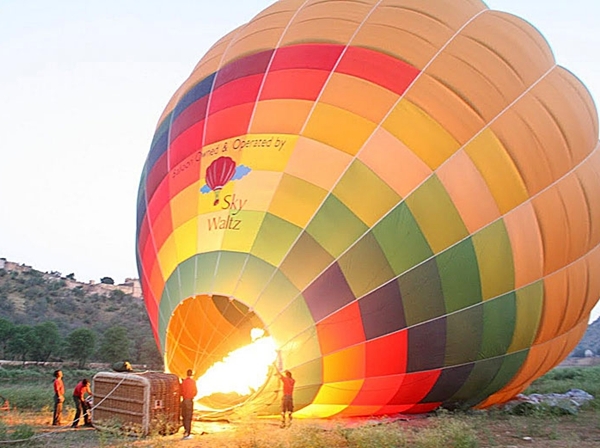 Hot air balloon, Jaipur, India