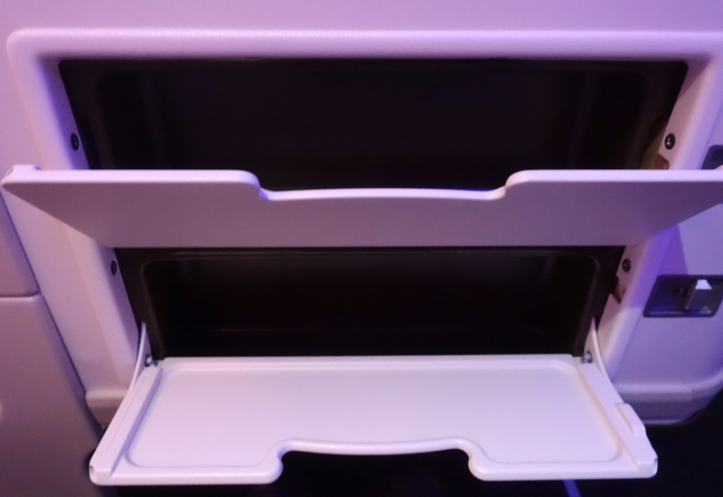 Storage Compartments for Small Items, Fiji Airways Business Class