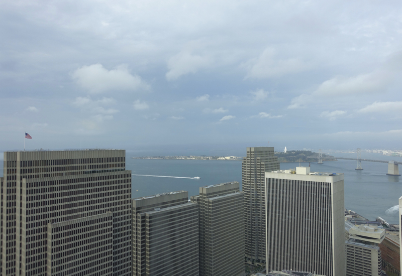 Bay Bridge View from Bridge to Bridge Room, Loews Regency San Francisco Review