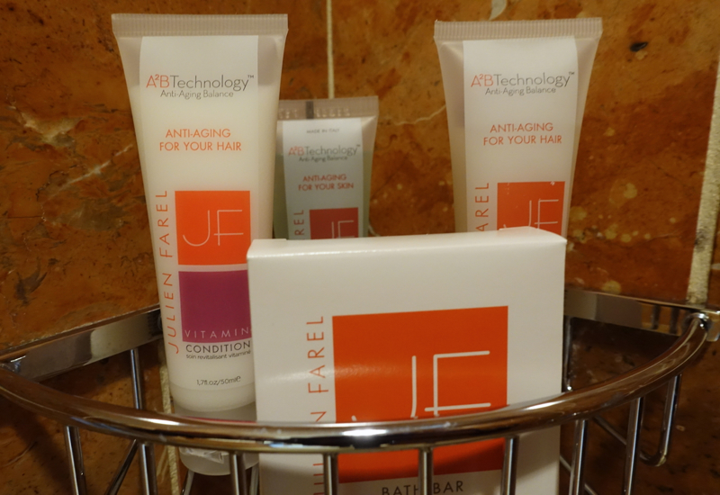 Julien Farel Anti-Aging Shampoo and Conditioner, Loews Regency San Francisco Review