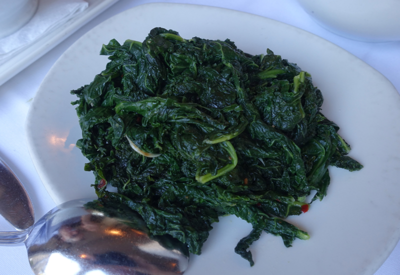 Sauteed Kale, The Clam NYC Review