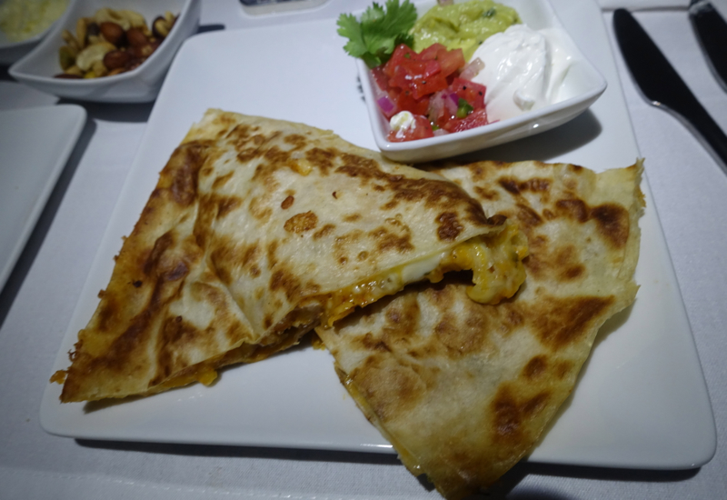 Quesadilla, American Airlines A321 First Class Review