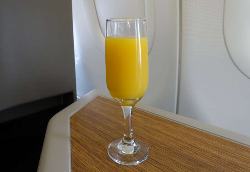 Pre-Flight Drink, American A321 First Class Review