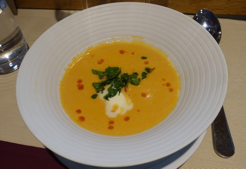 Lobster Bisque, Lufthansa First Class Lounge JFK Review