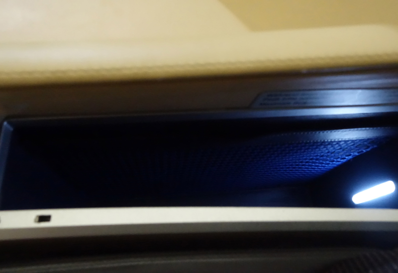 Storage Compartment, Lufthansa First Class Review 747-8