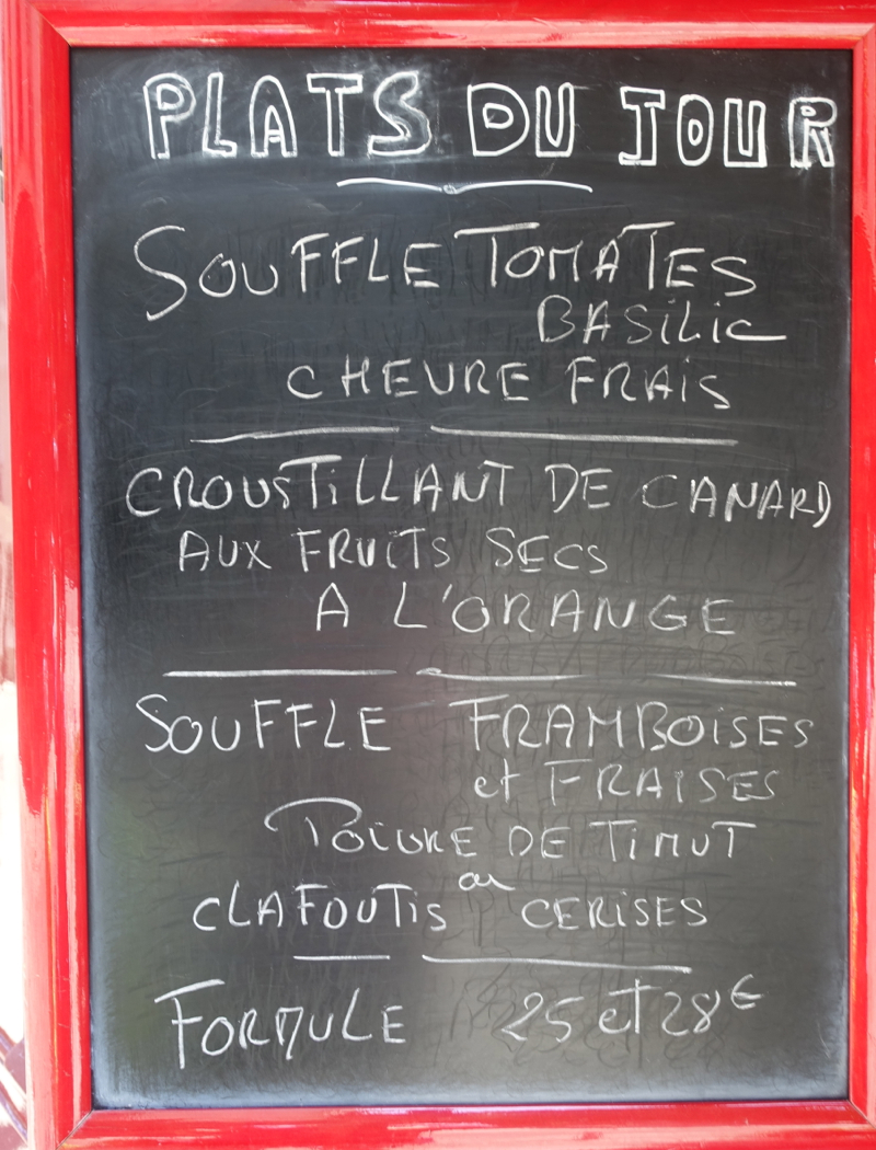 Menu-La Cuisine de Philippe, Paris Restaurant