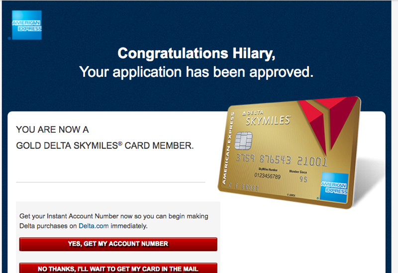Get Your Gold Delta SkyMiles AMEX Account Number Instantly