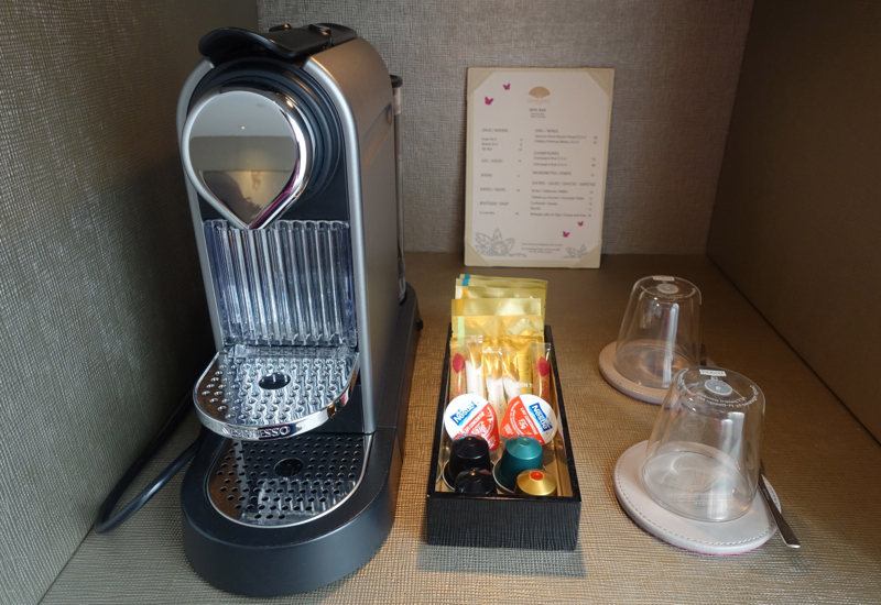 Nespresso Machine, Mandarin Oriental Paris Hotel Review