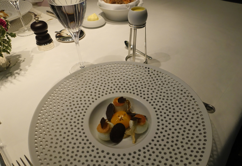 Egg Marquise and Blanc Manger with Black Truffles, Mathieu Pacaud Histoires Review