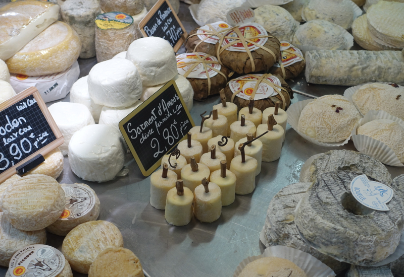 Chevre Cheeses, Marche Saint Germain, Hidden Paris Gourmet Tour Review