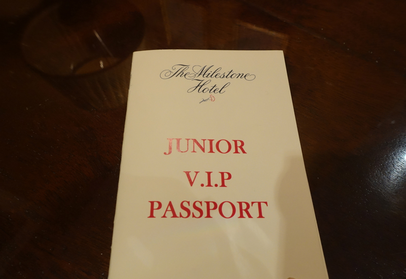 Milestone Hotel London Kids Program: Junior VIP Passport
