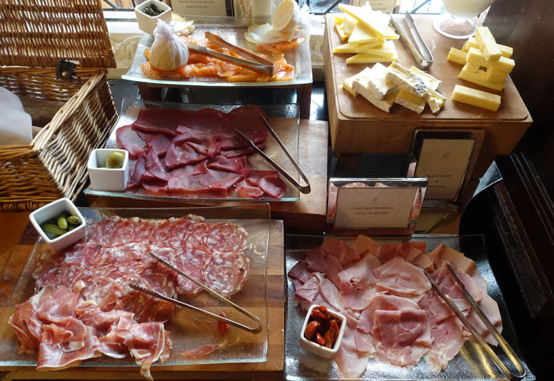 Smoked Salmon, Breakfast Meats and Cheeses, Milestone Hotel Breakfast Review