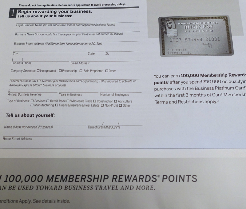100K AMEX Business Platinum Targeted to Another Person-Can I Apply?