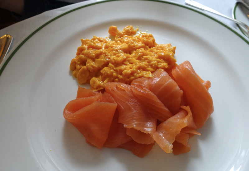 Scrambled Eggs with Smoked Salmon, HIX Mayfair, Brown's Hotel