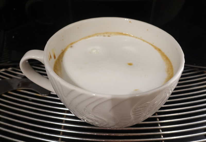 Cappuccino, AMEX Centurion Lounge Houston Review