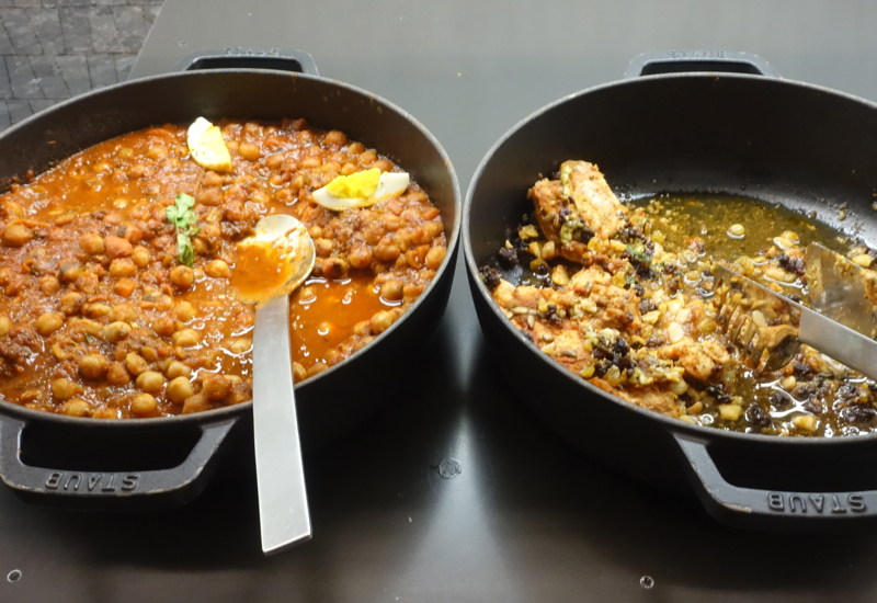 Braised Chicken with Harissa and Chickpea Stew, AMEX Centurion Lounge Houston Review