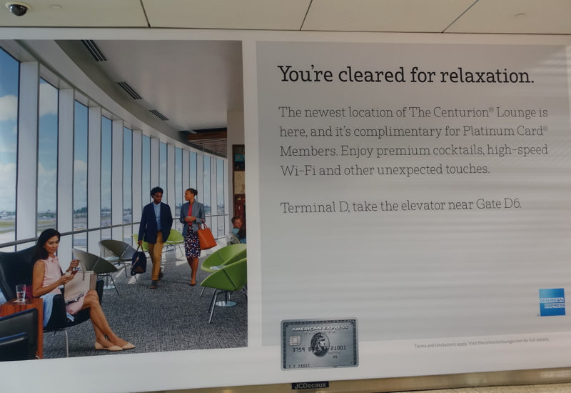 AMEX Centurion Lounge Houston IAH Poster