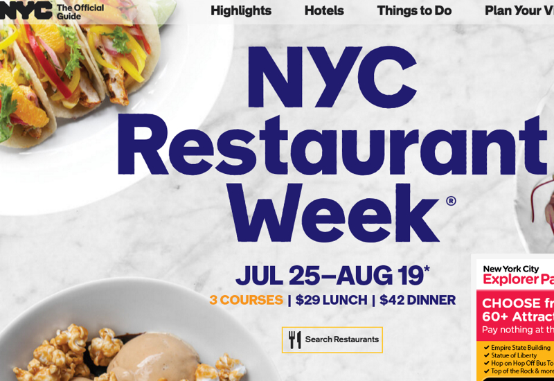 NYC Restaurant Week Summer 2016 Where to Go and AMEX Statement Credit