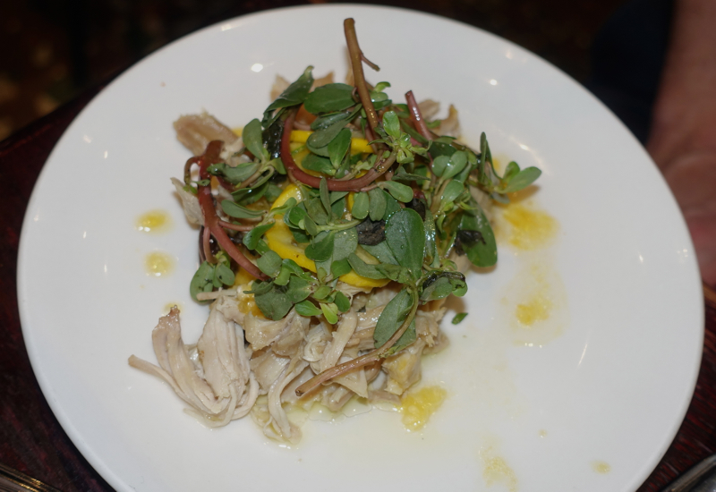 Chicken Confit with Smoked Eggplant, Casa Mono Review NYC
