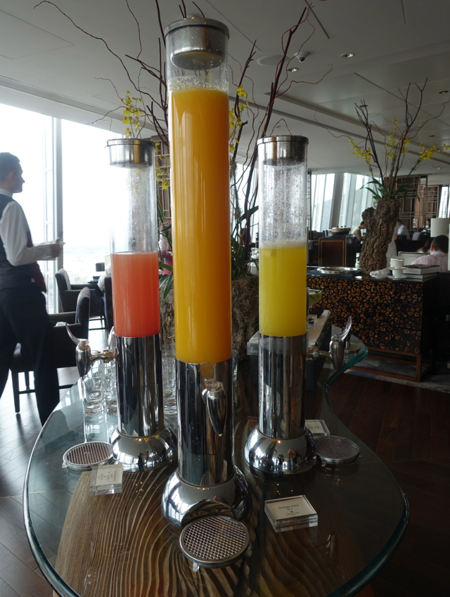 Juices, Shangri-La at the Shard Breakfast Buffet Review